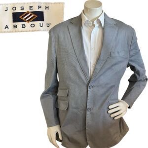 Joseph Abboud Jacket Mens XL Blazer Pima Cotton Textured Sport Coat Lightweight